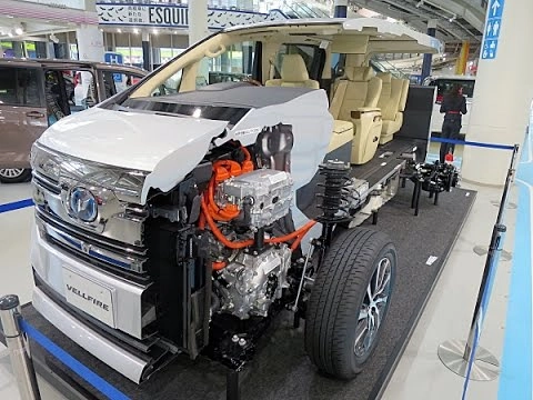 Toyota VELLFIRE 2015. Кузов в разрезе.