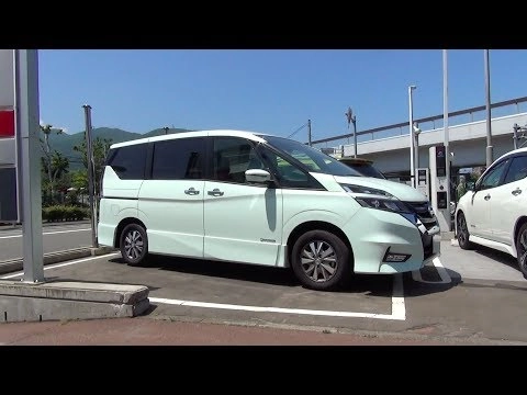 NISSAN SERENA 2018, e-POWER, HighwaySTAR, 2WD. Обзор экстерьера и интерьера.