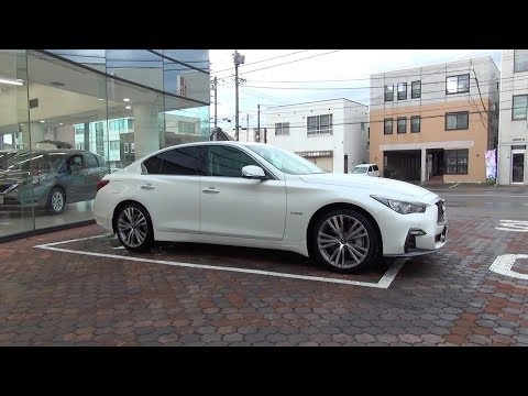 NISSAN SKYLINE 2018, 3.5L, V6, Гибрид, 4WD. Обзор экстерьера и интерьера.