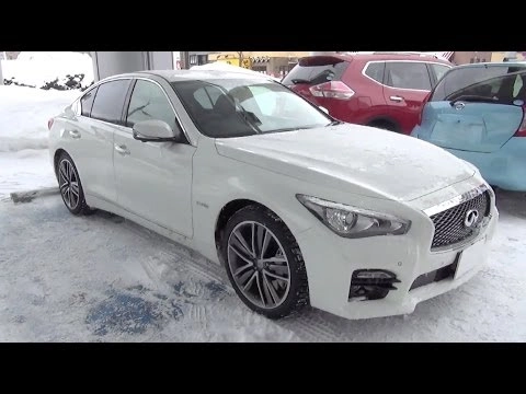 NISSAN SKYLINE 2014, 350GT, 4WD, Гибрид, Type SP. Обзор экстерьера и интерьера.