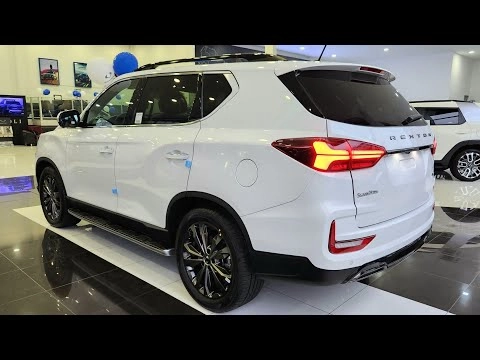 Wow! 2024 SsangYong Rexton Full SUV 7seats white Color | Interior & Exterior Detail