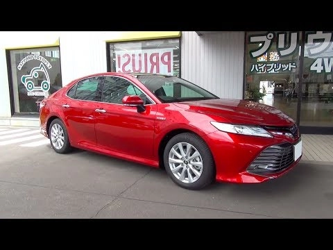 TOYOTA CAMRY 2018, Гибрид, 2.5L. Обзор экстерьера и интерьера.