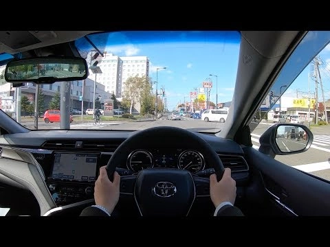TOYOTA CAMRY 2018, 2.5L, Гибрид, WS, FF. Тест-драйв по городу.