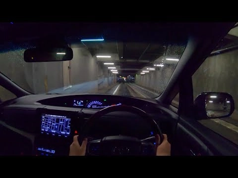TOYOTA ESTIMA 2018, Гибрид, AERAS PREMIUM-G 4WD. Тест-драйв по городу ночью.
