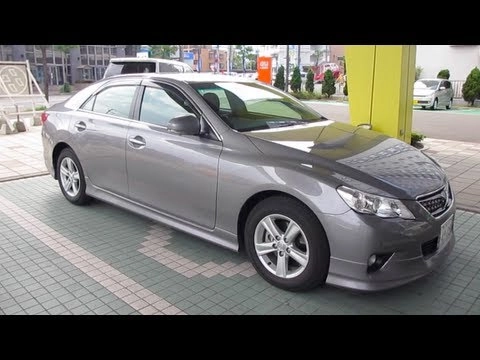 TOYOTA MARK X 2012, 250G Four Black Limited. Обзор экстерьера и интерьера.