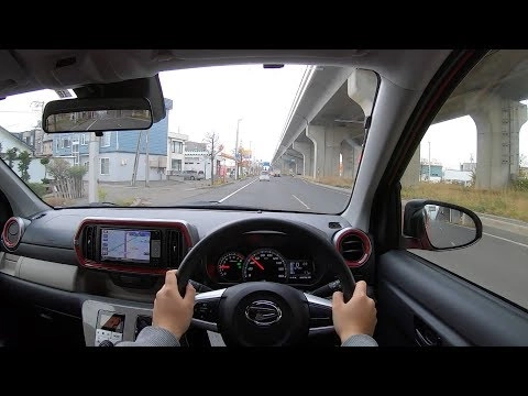 DAIHATSU BOON 2018, STYLE "SAⅢ" 1.0L 4WD. Тест-драйв по городу.