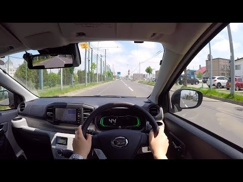 DAIHATSU Mira e:s 2017, 4WD. Тест-драйв по городу.