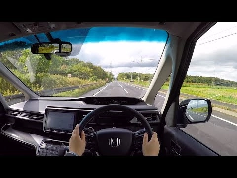 HONDA STEPWGN 2017, SPADA, Гибрид, Honda SENSING. Тест-драйв по городу.