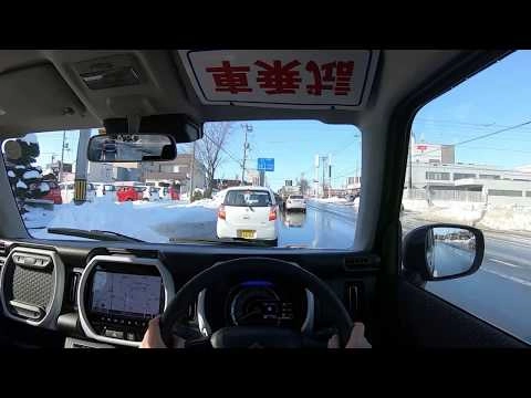SUZUKI HUSTLER 2020, Гибрид, 660cc, 4WD. Тест-драйв по городу.