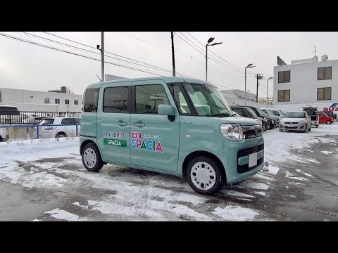 SUZUKI SPACIA 2017, Гибрид, 4WD. Обзор экстерьера и интерьера.
