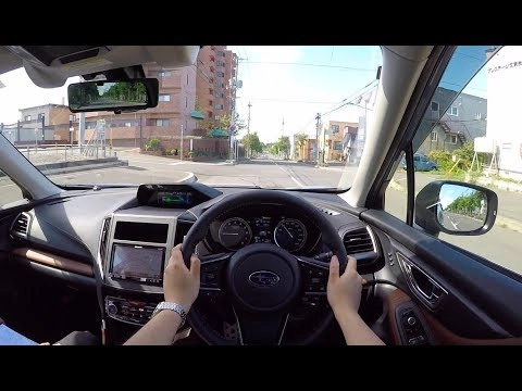 SUBARU FORESTER 2018, Гибрид, e-BOXER, AWD. Тест-драйв по городу.