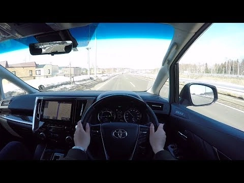 TOYOTA ALPHARD 2018, Гибрид, 4WD. Тест-драйв по городу.