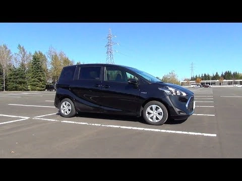 TOYOTA SIENTA 2018, Гибрид, 1.5, передний привод. Обзор экстерьера и интерьера.