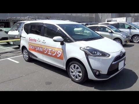 TOYOTA SIENTA 2015, G, 4WD. Обзор экстерьера и интерьера.